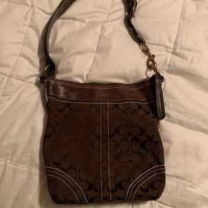 Brown Coach Signature Bag